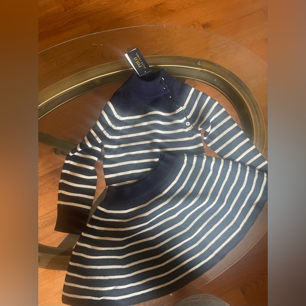 Girls polo by Ralph Lauren sweater skirt and sweater set sz 6
